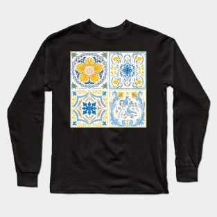 Italian villa tiles Long Sleeve T-Shirt